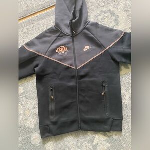 Nike Black Hoodie with Orange Details